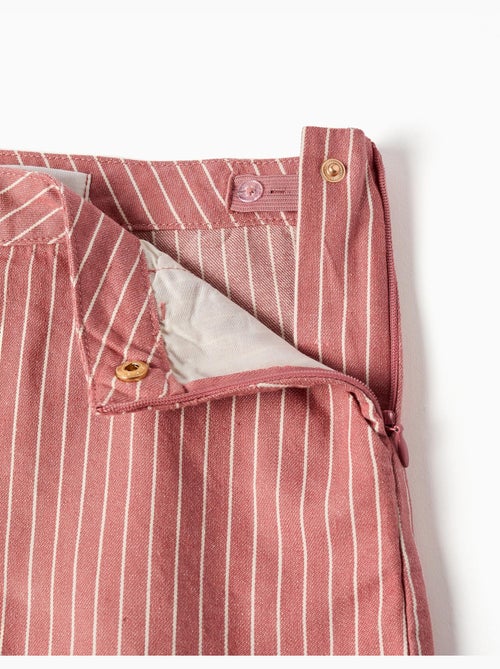 Pantaloncini in cotone twill con righe - Kiabi