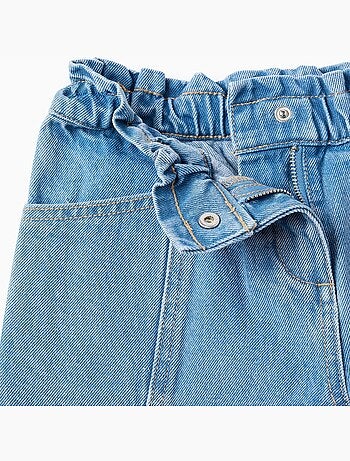 Pantaloncini in denim con orli sfrangiati