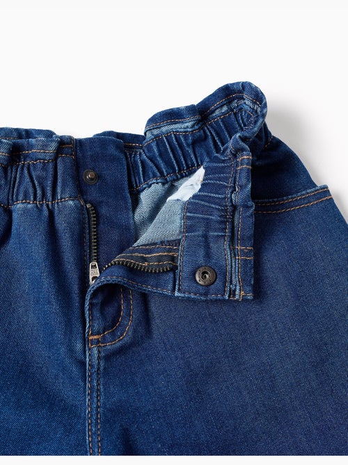 Pantaloncini in denim con vita paperbag e tasche - Kiabi