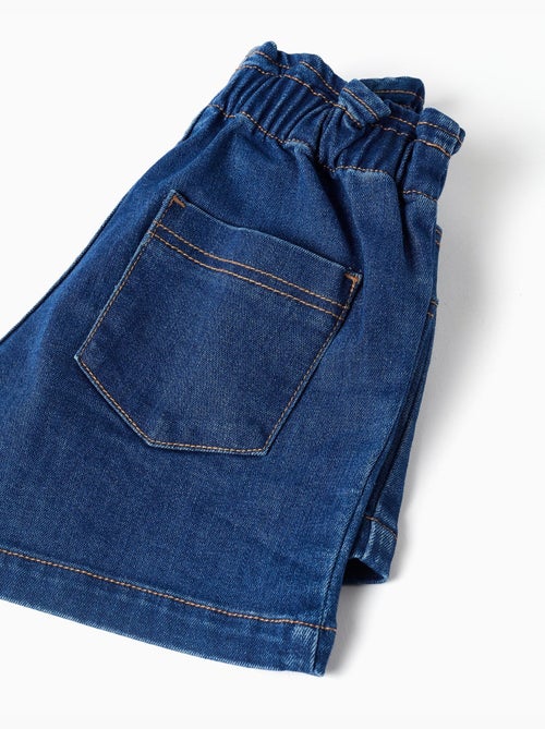 Pantaloncini in denim con vita paperbag e tasche - Kiabi