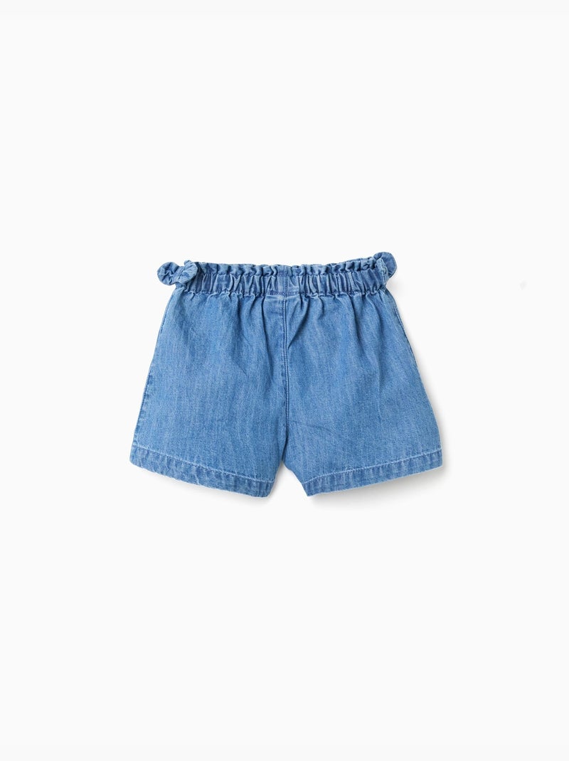 Pantaloncini in denim di cotone con tasche frontali Blu Blu - Kiabi