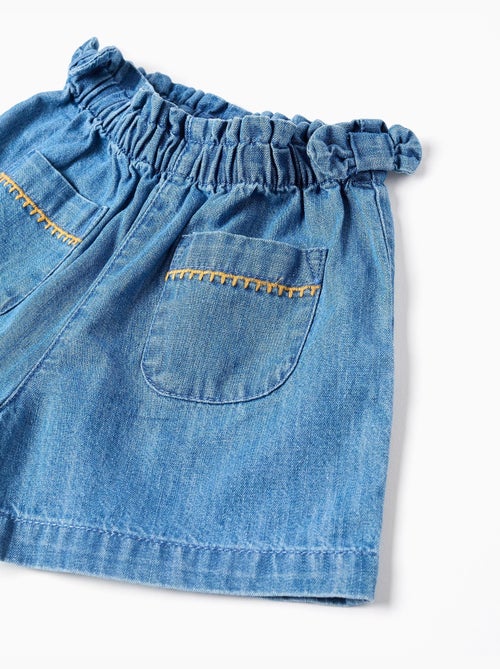Pantaloncini in denim di cotone con tasche frontali - Kiabi