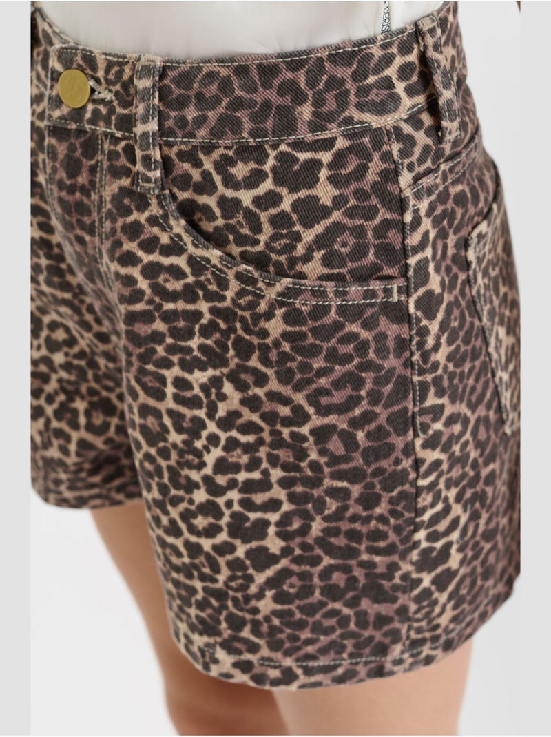 Pantaloncini in denim LEO Multicolore - Kiabi