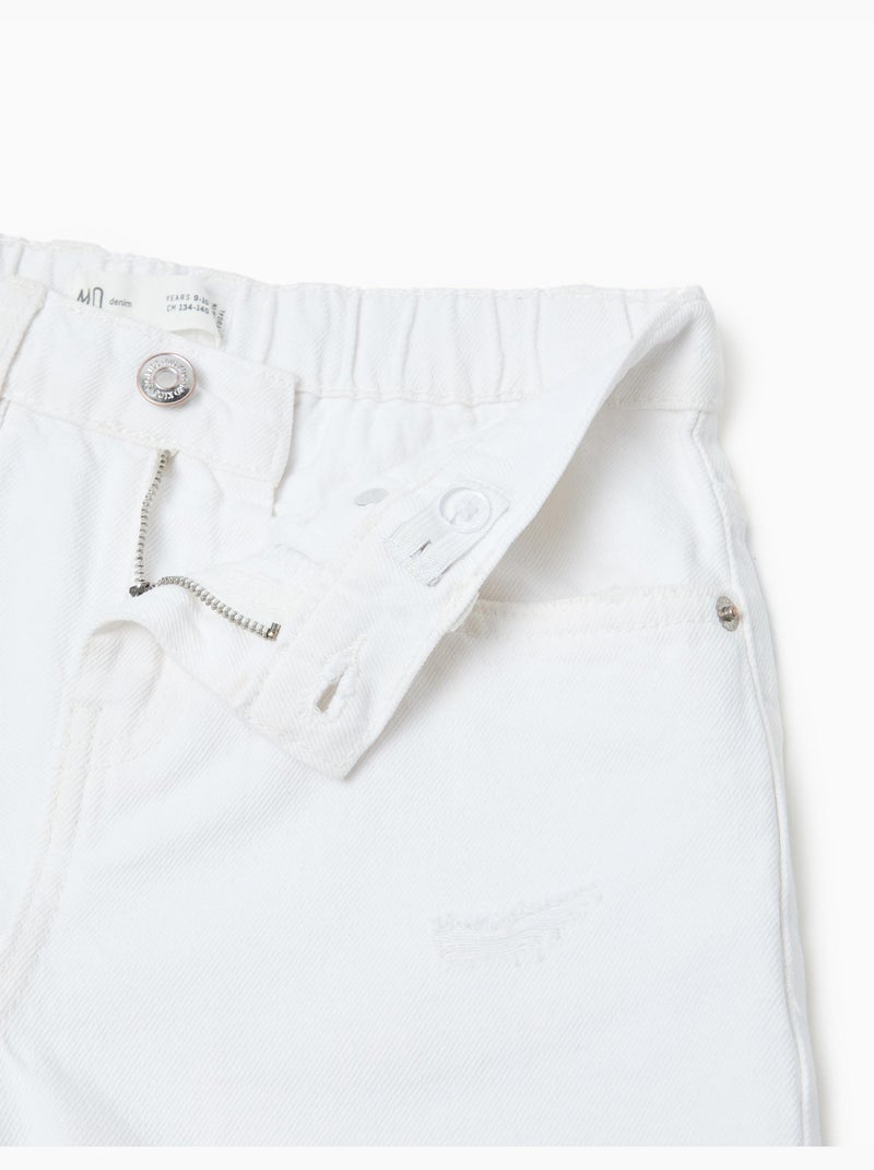 Pantaloncini in denim, MO Fashion Bianco - Kiabi