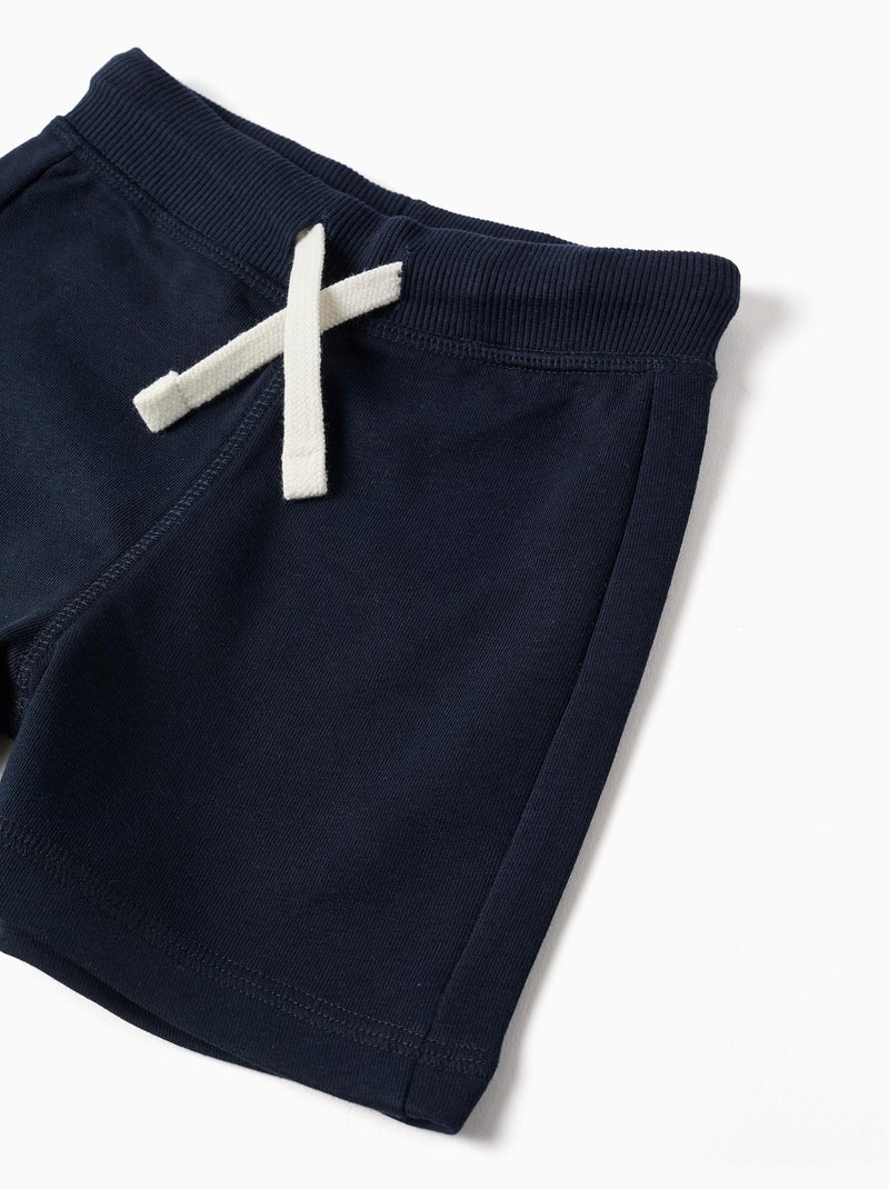 Pantaloncini in felpa con coulisse Blu scuro - Kiabi