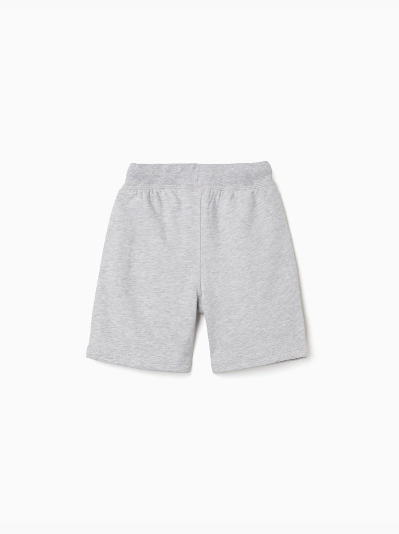 Pantaloncini in felpa con coulisse e tasche laterali Grigio chiaro - Kiabi