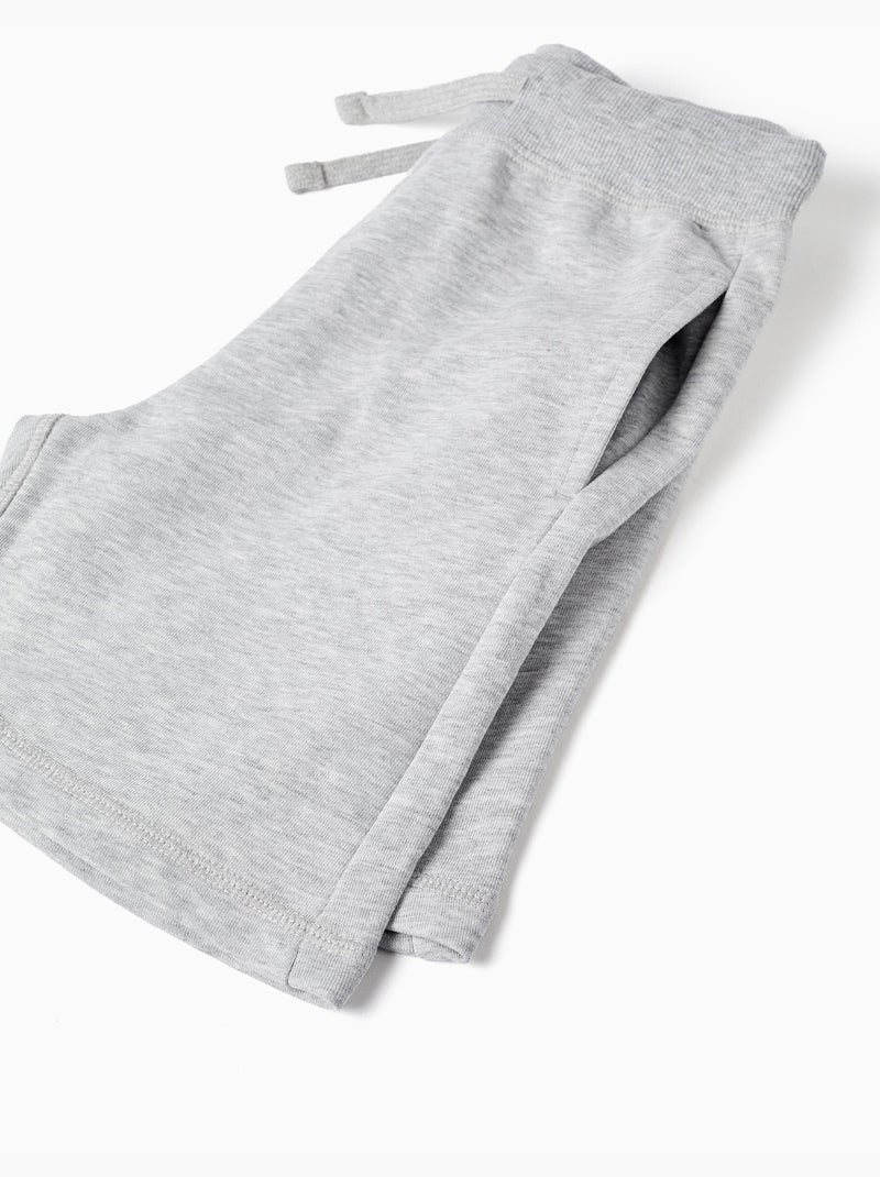 Pantaloncini in felpa con coulisse e tasche laterali Grigio chiaro - Kiabi