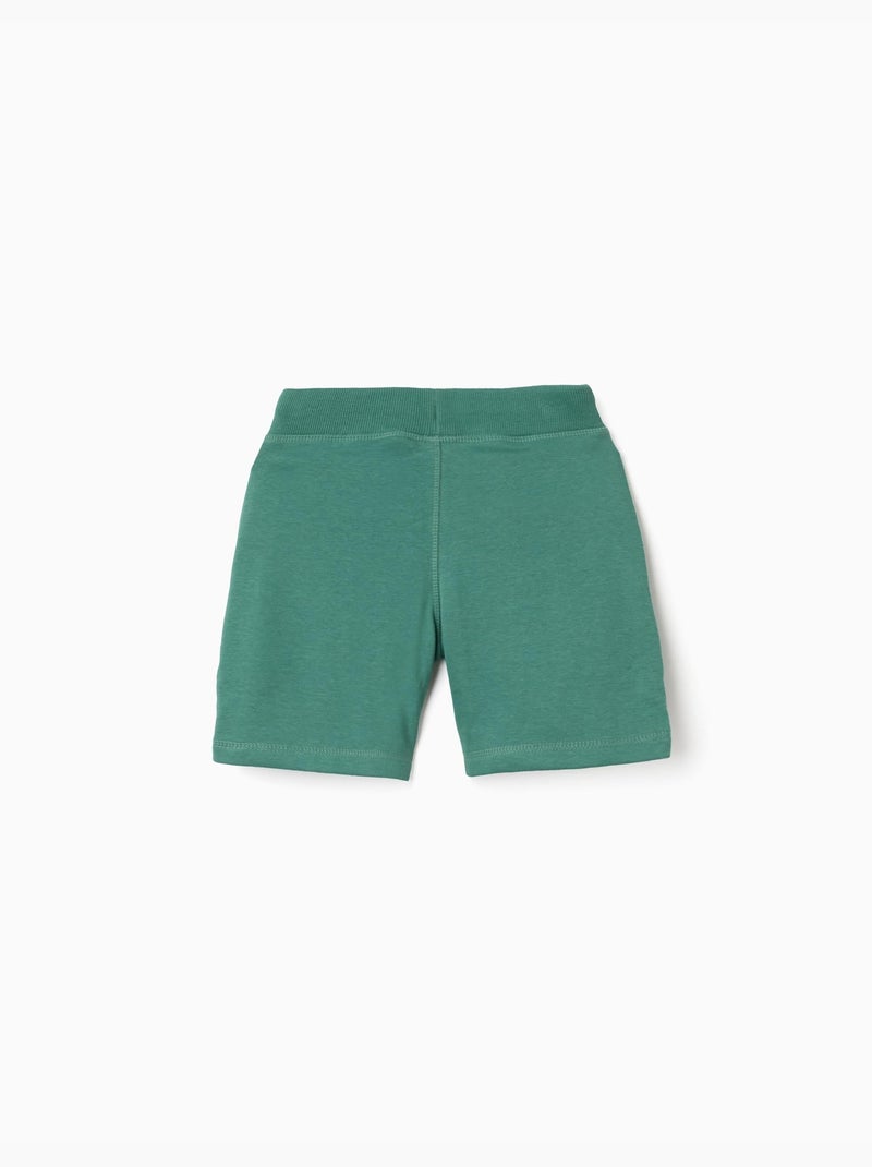 Pantaloncini in felpa con coulisse e tasche laterali Verde scuro - Kiabi