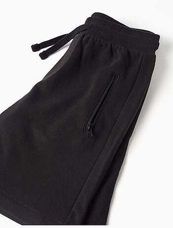 Pantaloncini in pile con coulisse e tasche