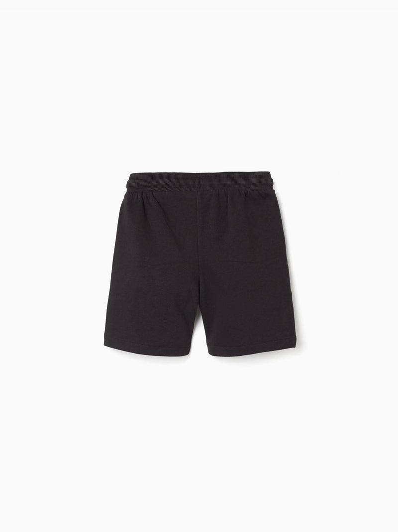 Pantaloncini in felpa con coulisse e tasche Nero Nero - Kiabi