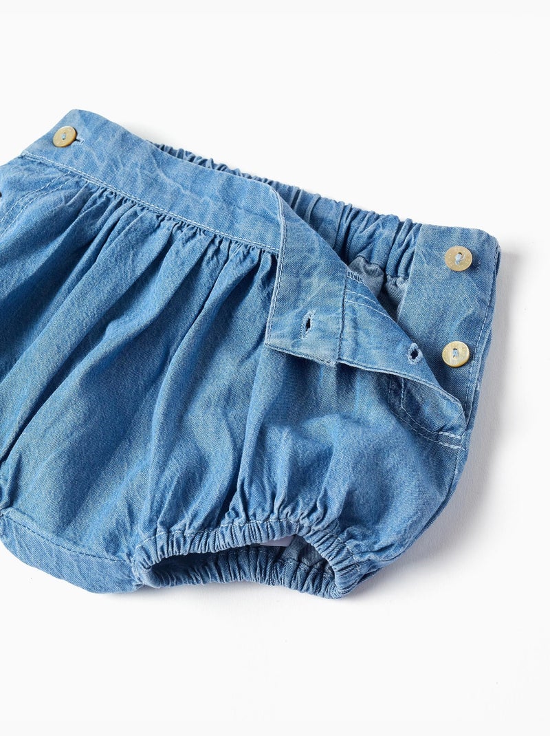 Pantaloncini in jeans con cintura ed orlo elasticizzati Blu Blu - Kiabi