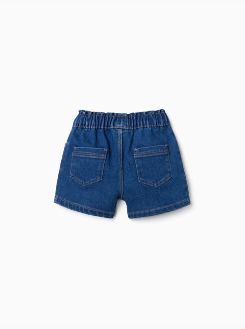 Pantaloncini in jeans con cintura paperbag - Kiabi