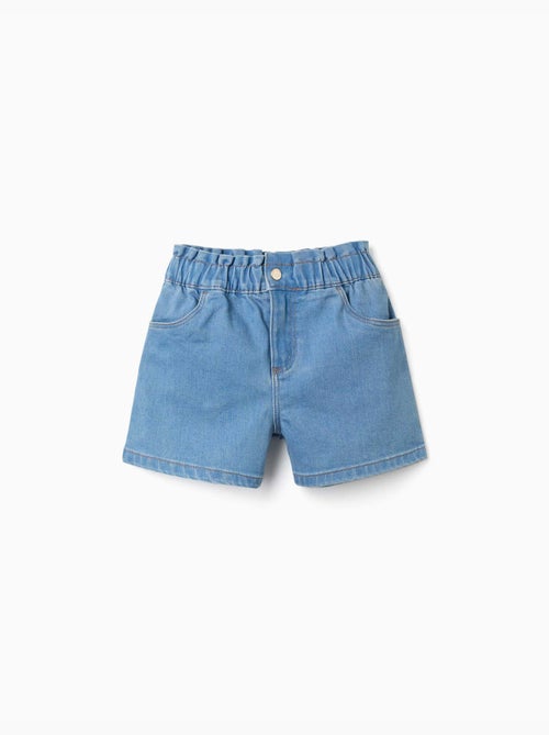 Pantaloncini in jeans con cintura paperbag - Kiabi