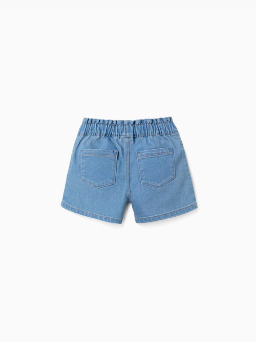 Pantaloncini in jeans con cintura paperbag - Kiabi