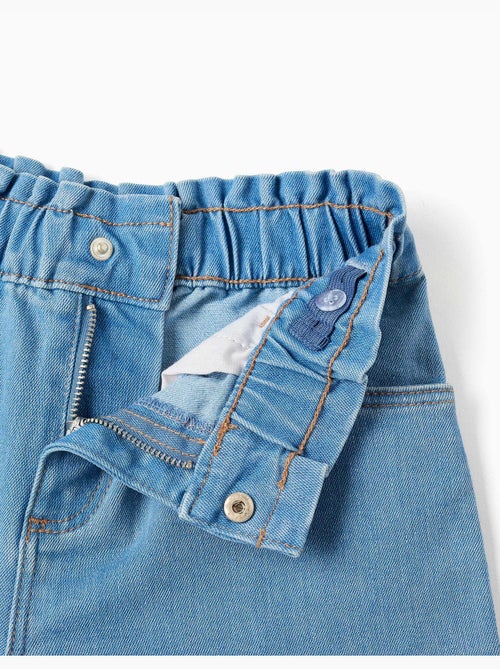 Pantaloncini in jeans con cintura paperbag - Kiabi