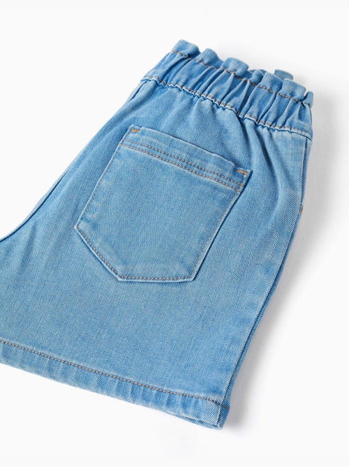 Pantaloncini in jeans con cintura paperbag - Kiabi