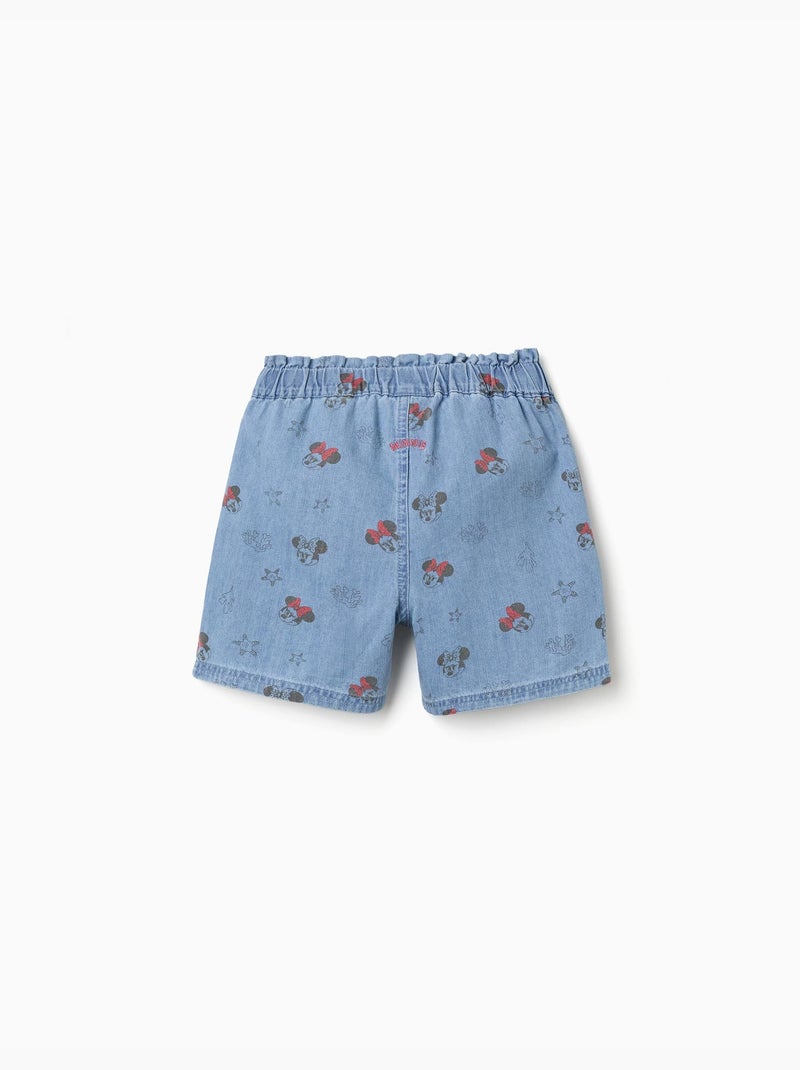 Pantaloncini in jeans con Minnie e cintura elasticizzata Blu Blu - Kiabi