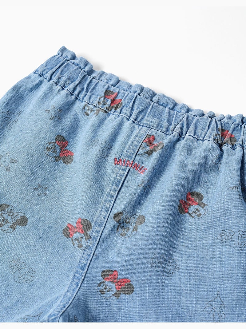 Pantaloncini in jeans con Minnie e cintura elasticizzata Blu Blu - Kiabi