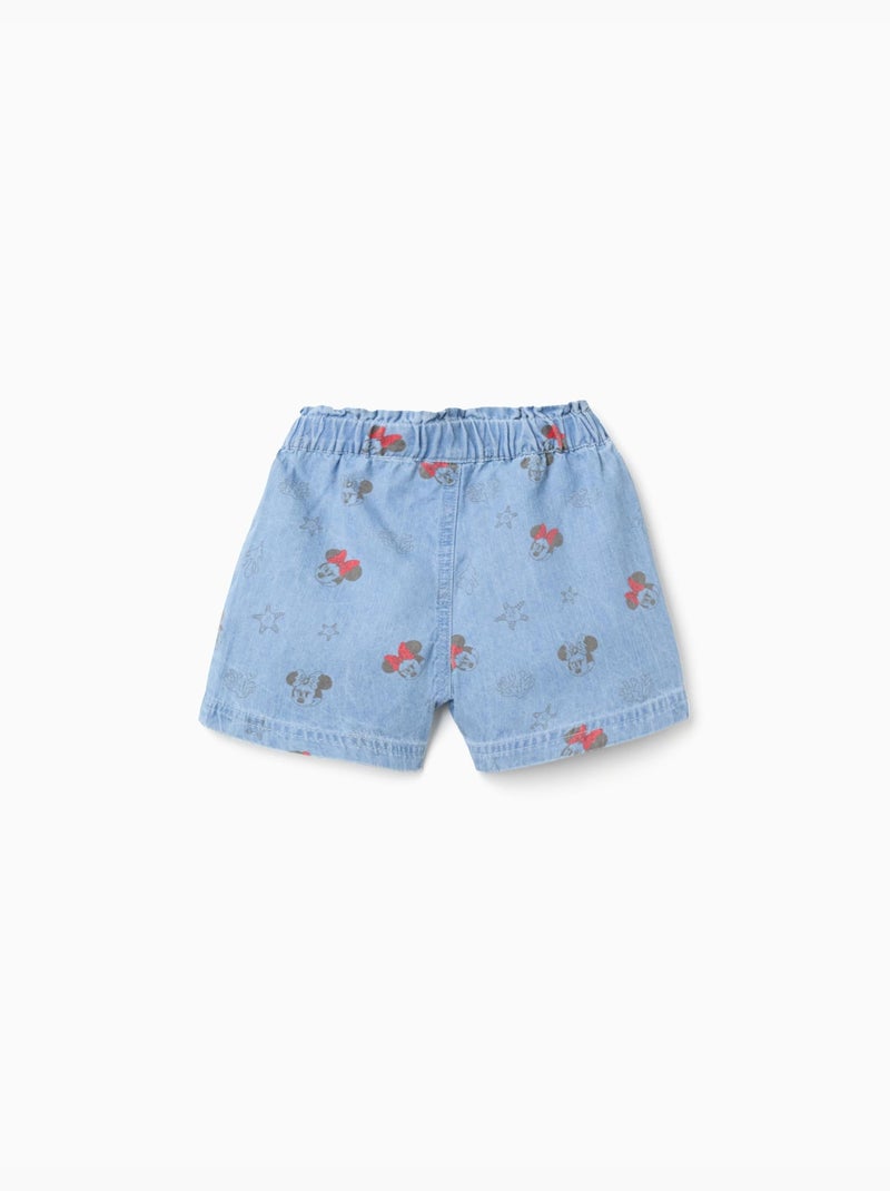 Pantaloncini in jeans con Minnie e cintura elasticizzata Blu Blu - Kiabi