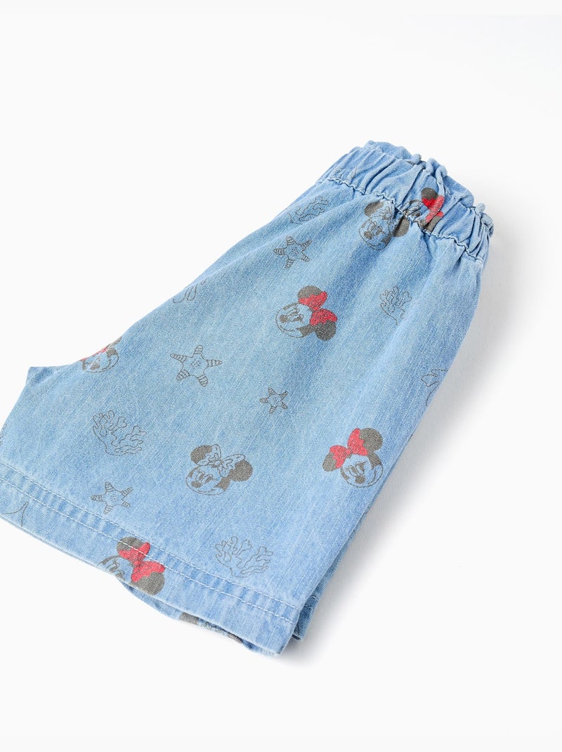 Pantaloncini in jeans con Minnie e cintura elasticizzata Blu Blu - Kiabi