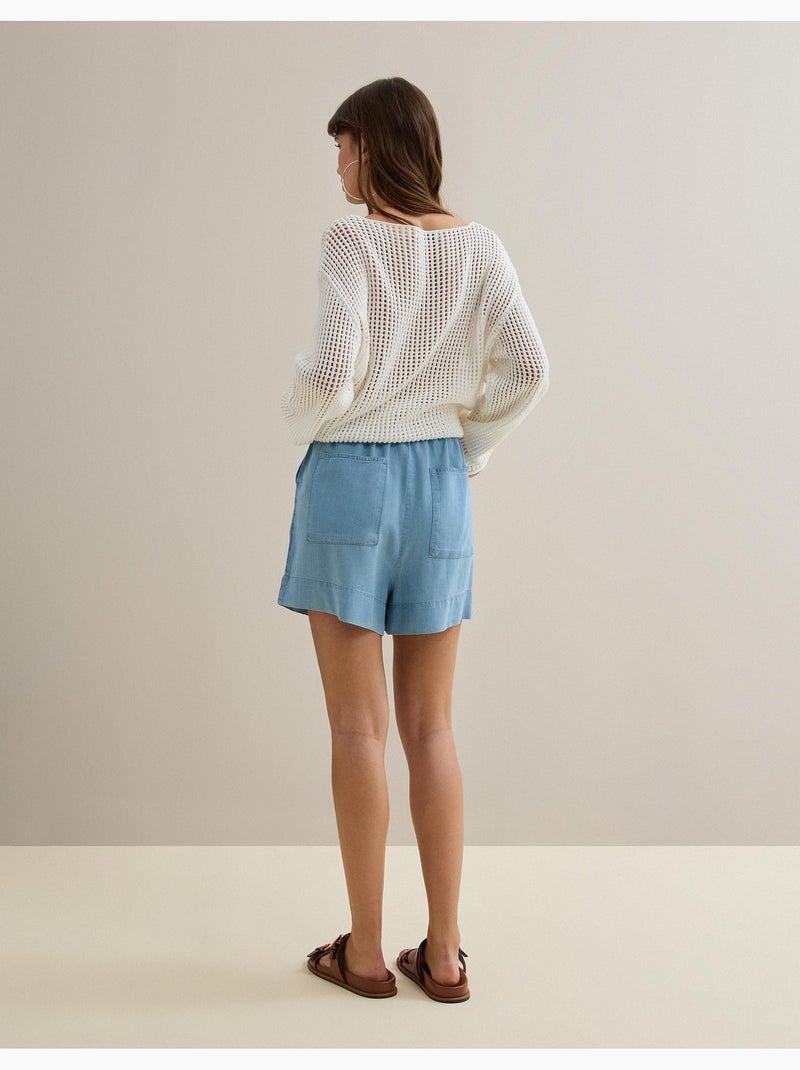 Pantaloncini in lyocell, MO Fashion Blu - Kiabi