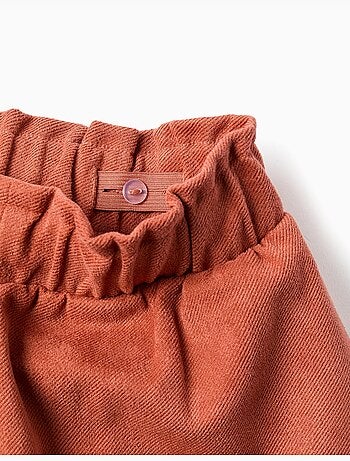Pantaloncini in maglia interlock con cintura integrata