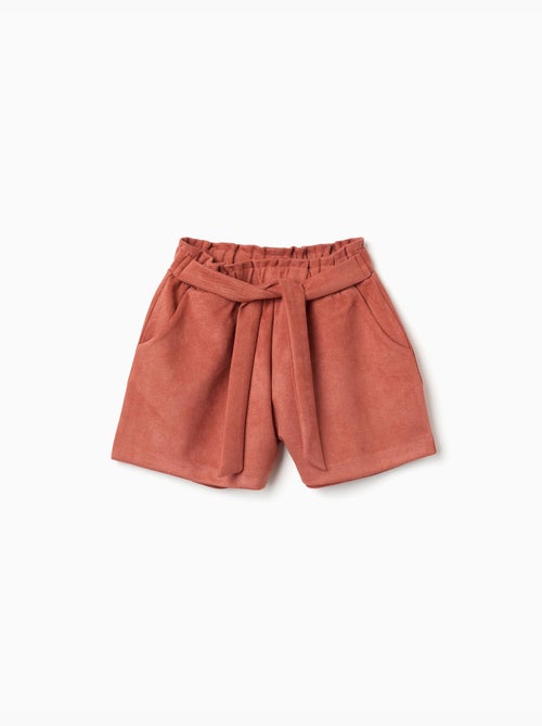 Pantaloncini in maglia interlock con cintura integrata - Kiabi