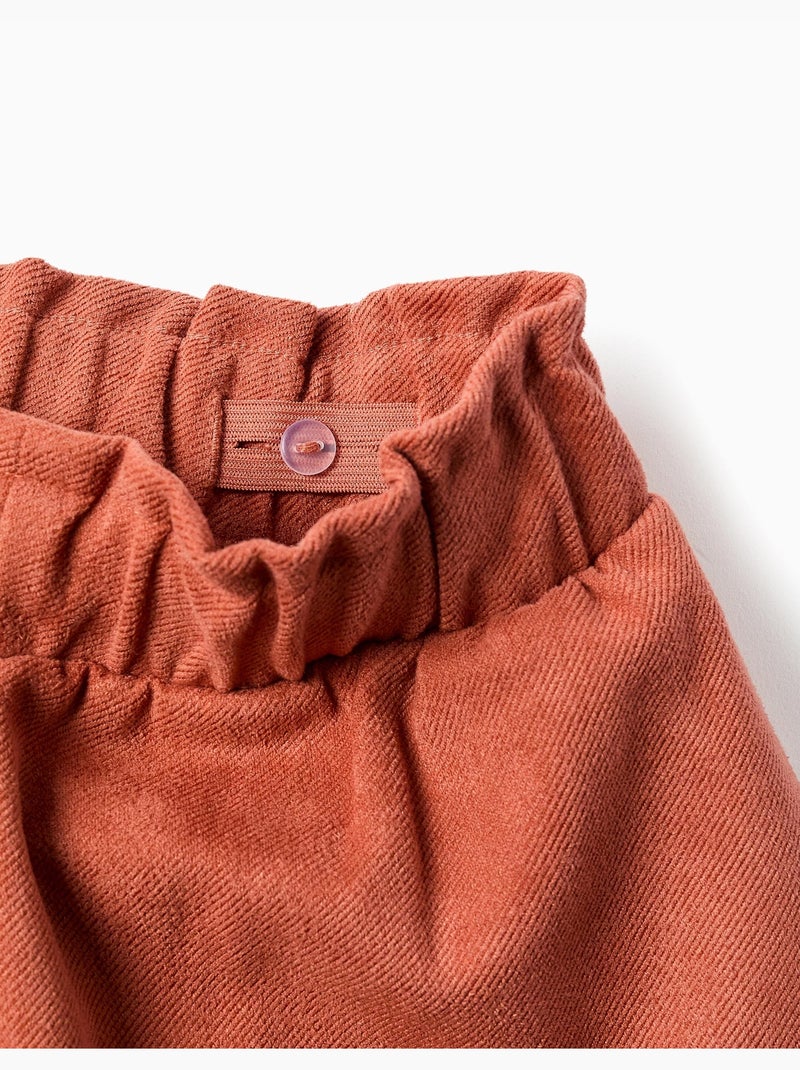Pantaloncini in maglia interlock con cintura integrata Marrone - Kiabi