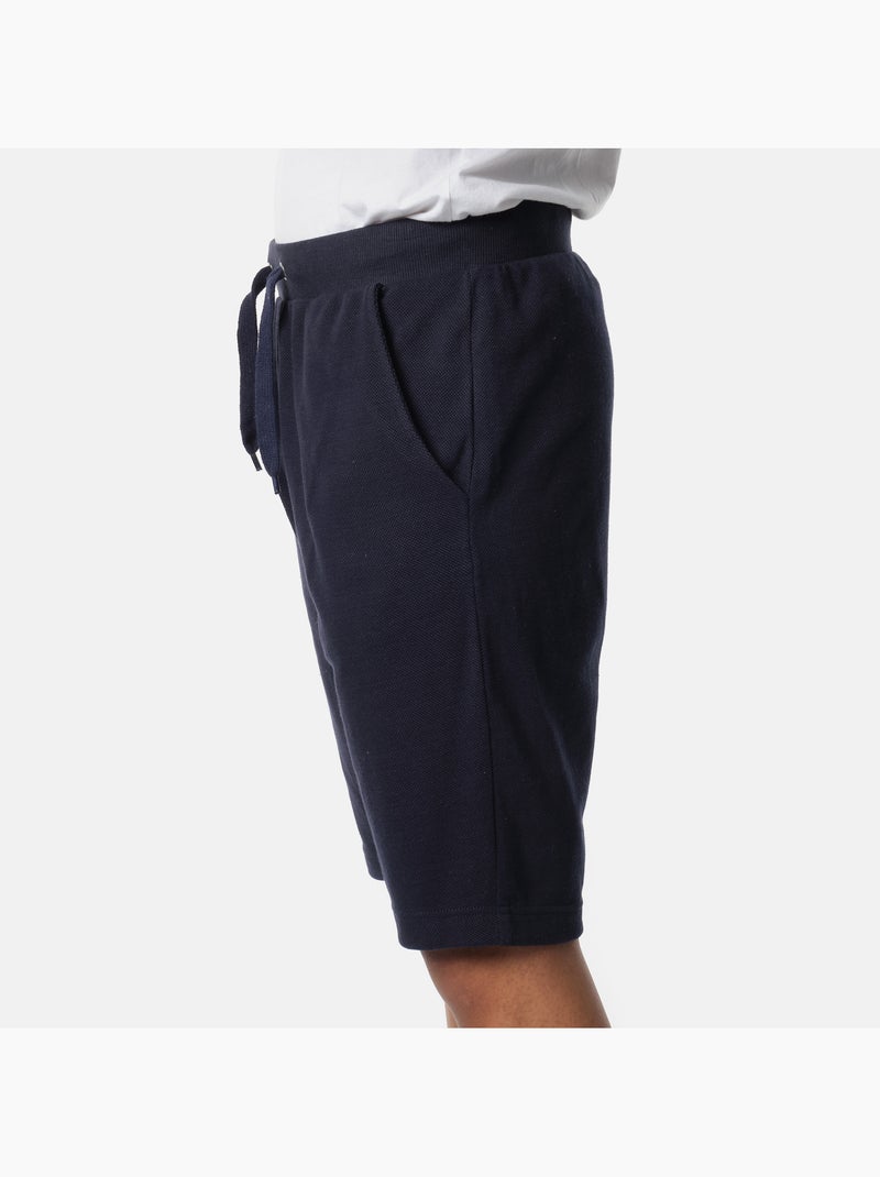 Pantaloncini in maglia piqué Blu marino - Kiabi