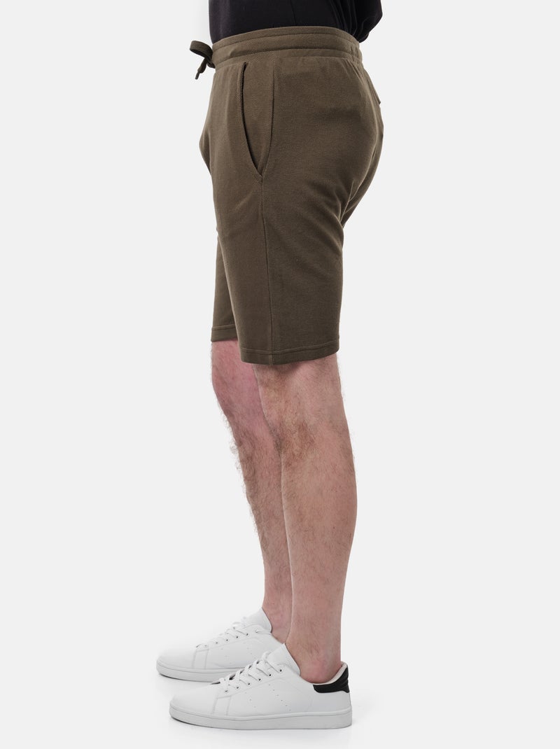 Pantaloncini in maglia piquè Cachi - Kiabi