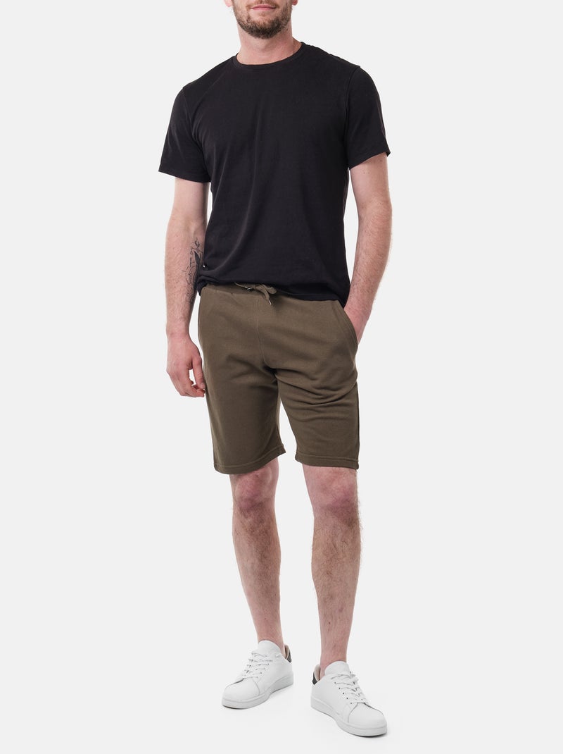 Pantaloncini in maglia piquè Cachi - Kiabi