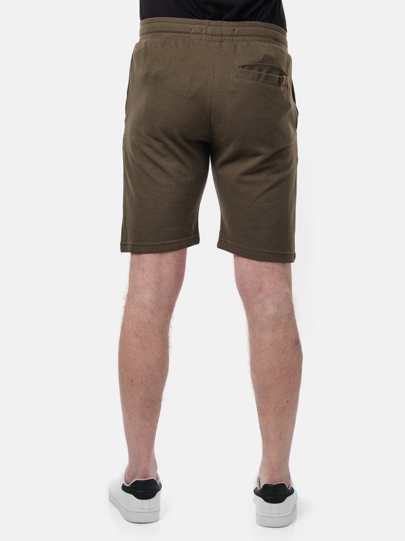 Pantaloncini in maglia piquè Cachi - Kiabi
