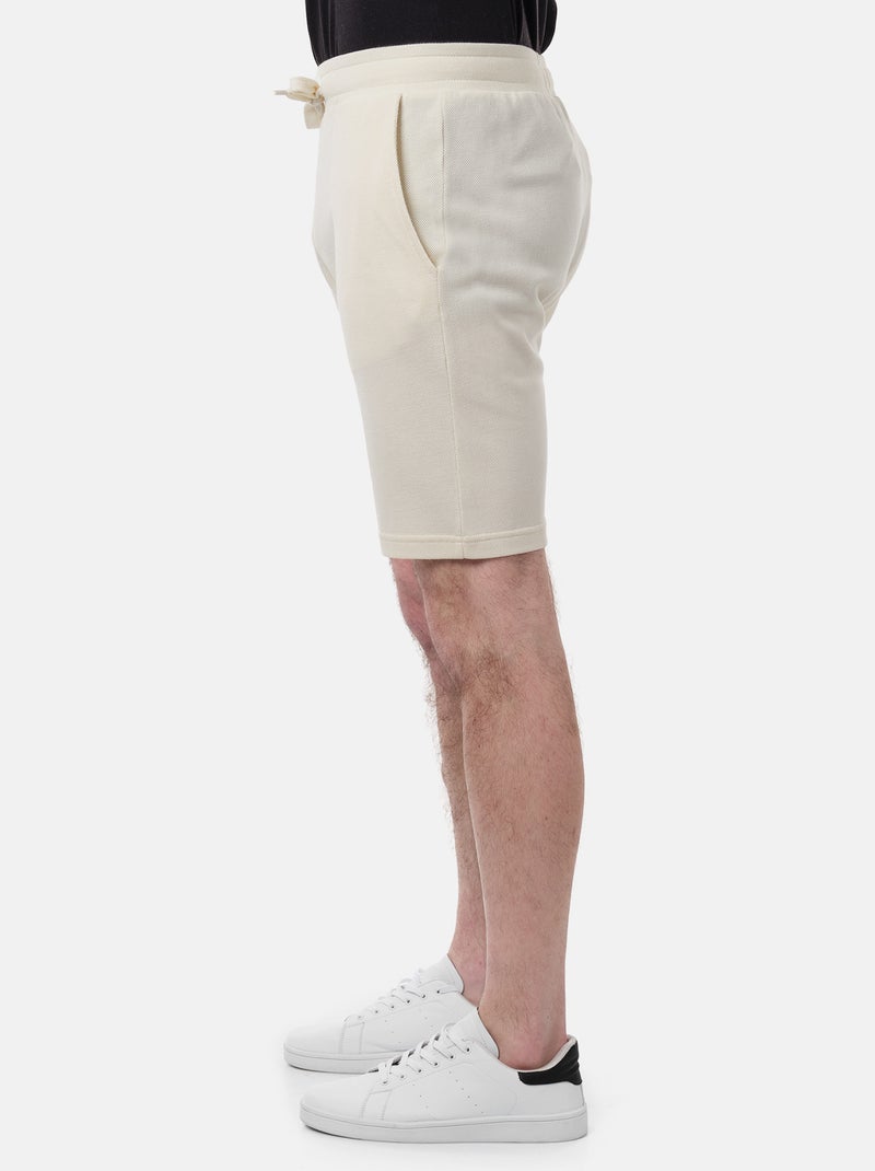 Pantaloncini in maglia piquè Ecru - Kiabi