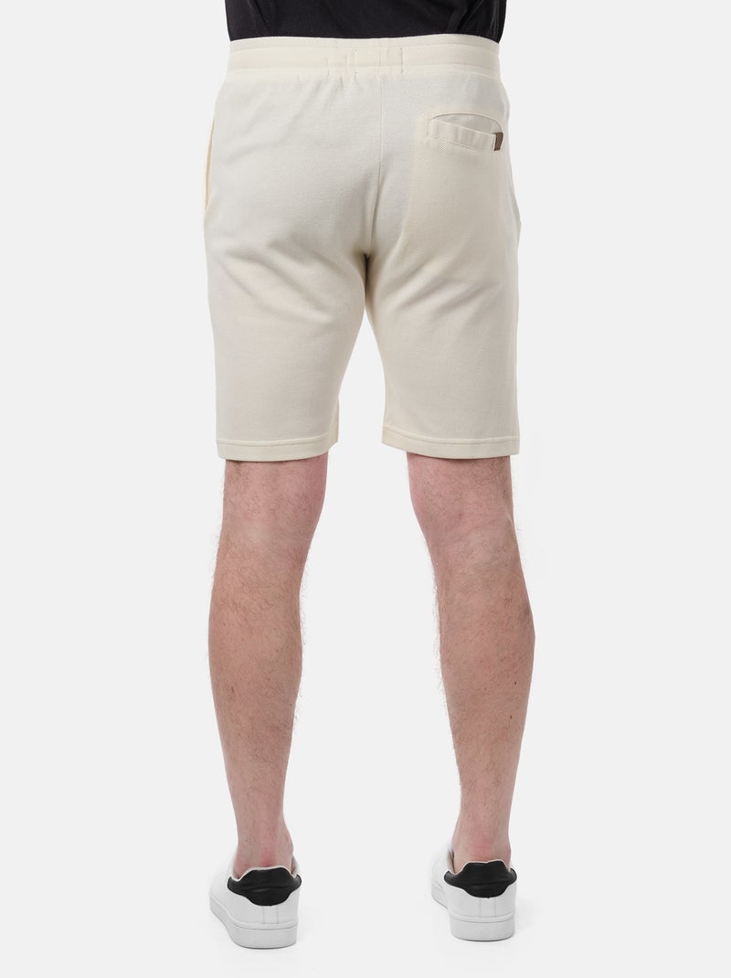 Pantaloncini in maglia piquè Ecru - Kiabi