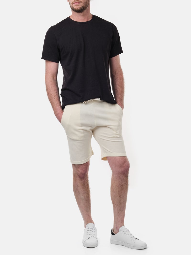 Pantaloncini in maglia piquè Ecru - Kiabi