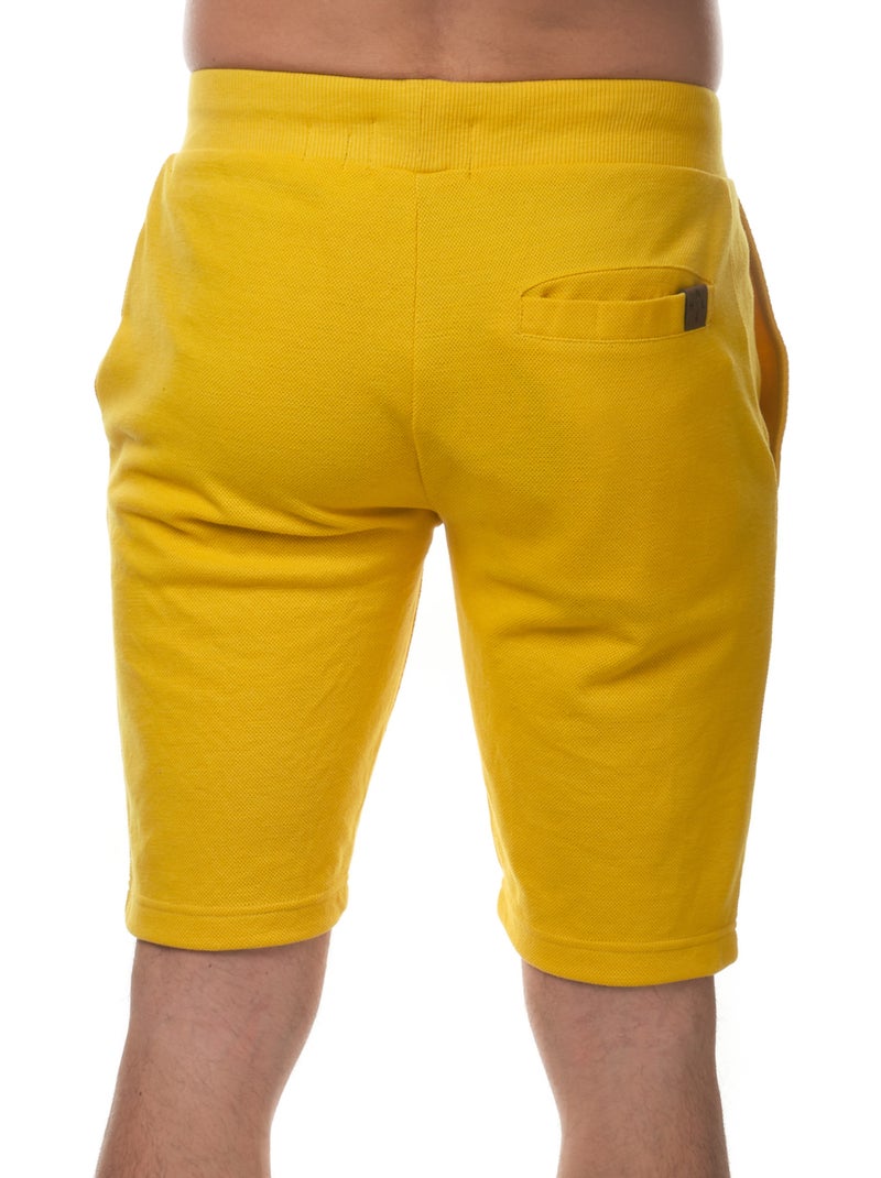Pantaloncini in maglia piqué Giallo senape - Kiabi