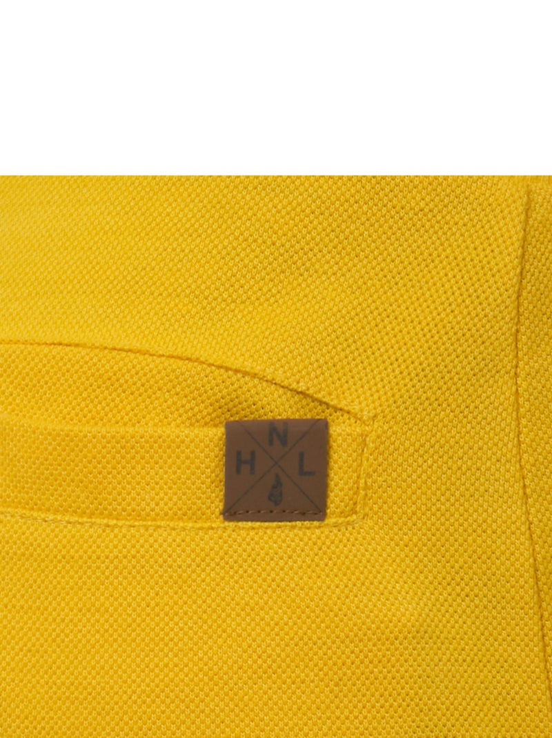 Pantaloncini in maglia piqué Giallo senape - Kiabi