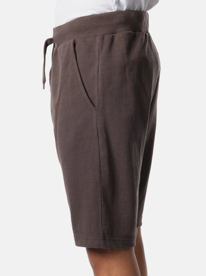 Pantaloncini in maglia piqué Grigio - Kiabi