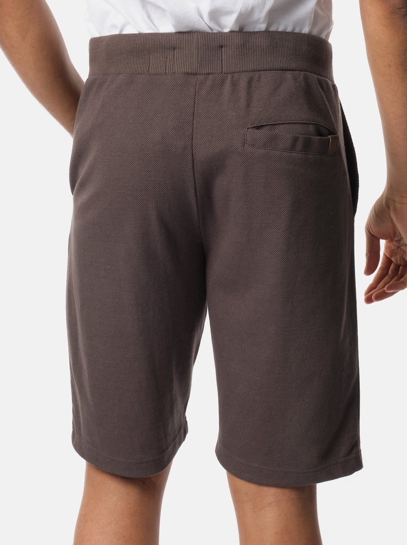 Pantaloncini in maglia piqué Grigio - Kiabi