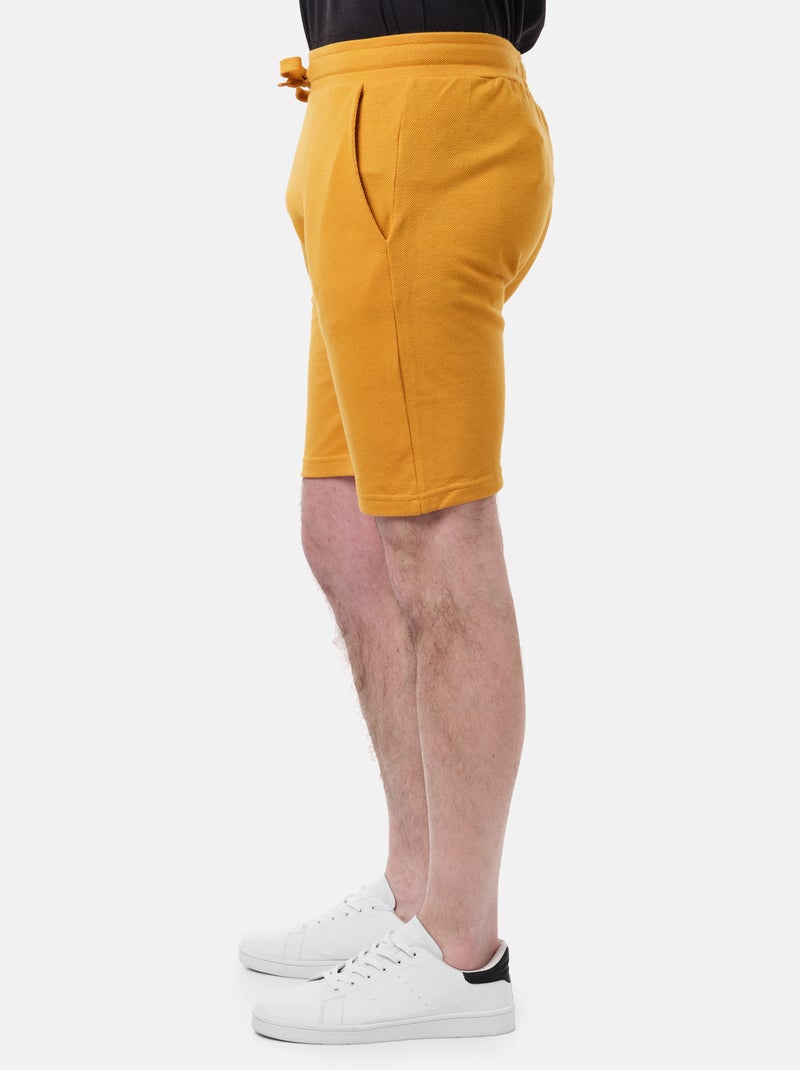 Pantaloncini in maglia piquè Senape - Kiabi