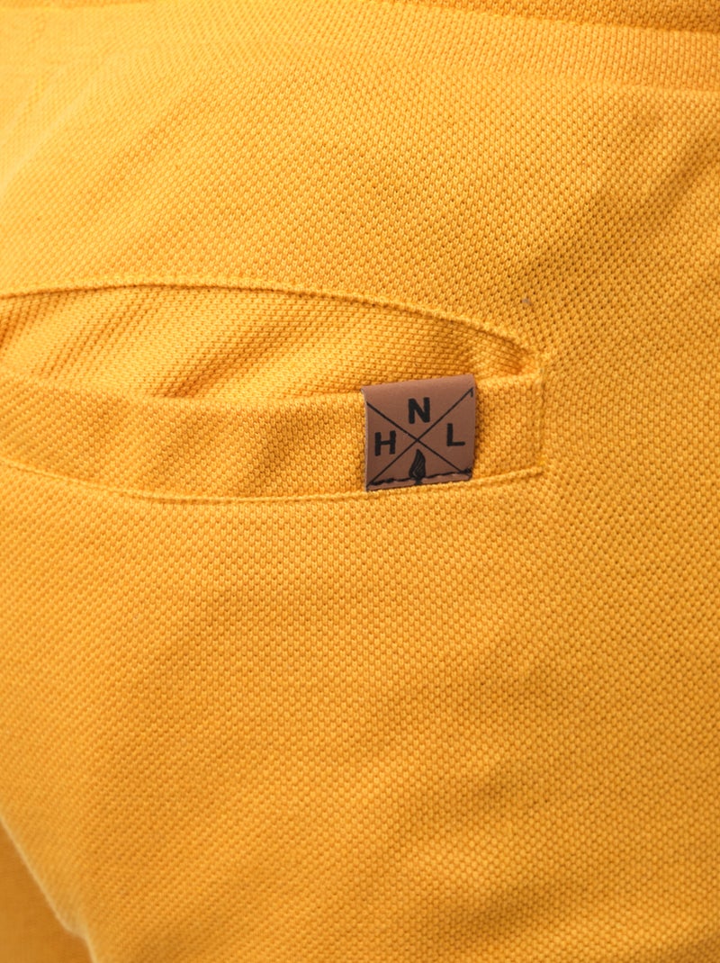 Pantaloncini in maglia piquè Senape - Kiabi
