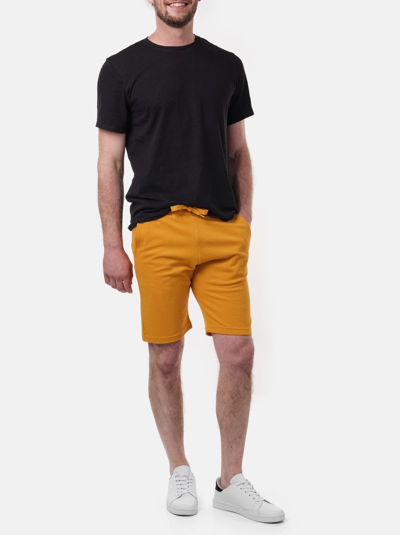 Pantaloncini in maglia piquè Senape - Kiabi