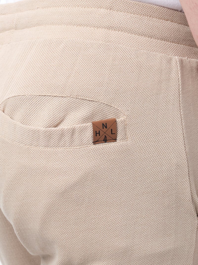 Pantaloncini in maglia piquè Tortora - Kiabi