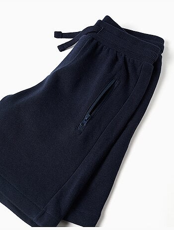 Pantaloncini in pile con coulisse e tasche