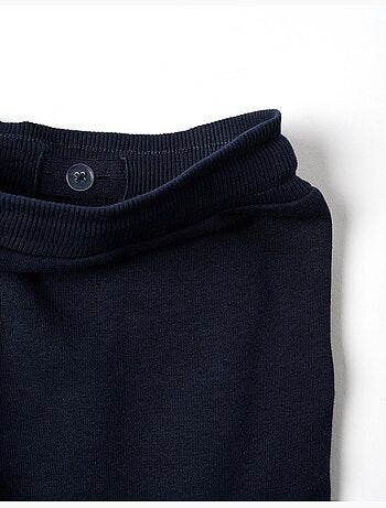 Pantaloncini in pile con tasche cargo e coulisse
