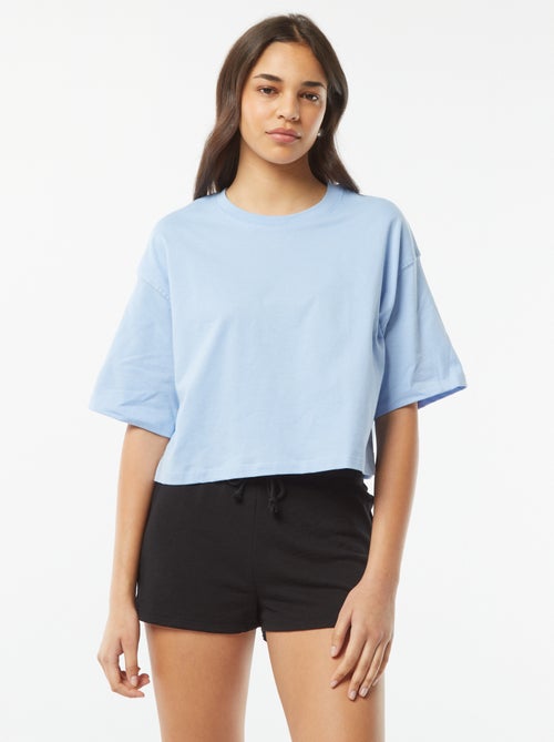 Pantaloncini in pile leggero tinta unita - Kiabi