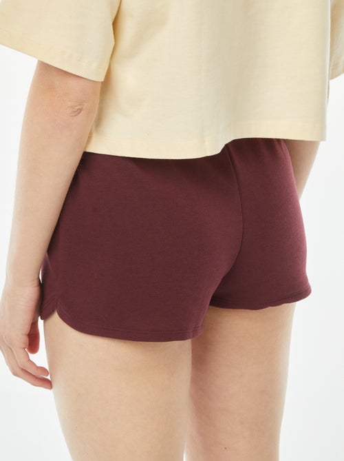 Pantaloncini in pile leggero tinta unita - Kiabi