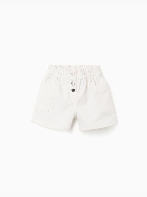 Pantaloncini in saffiano con tasche cargo e cintura elastica - Kiabi