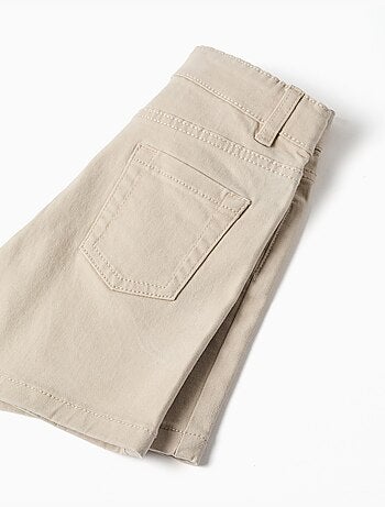 Pantaloncini in saffiano midi con cinque tasche