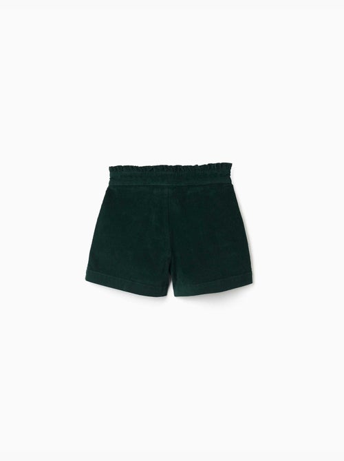 Pantaloncini in velluto a coste con pieghe frontali - Kiabi
